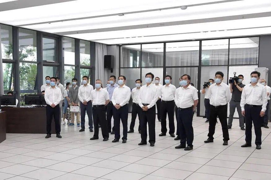 浙江省開發(fā)區(qū)（園區(qū)）改革提升推進會考察智園科技上虞區(qū)安全環(huán)保智慧監(jiān)管平臺